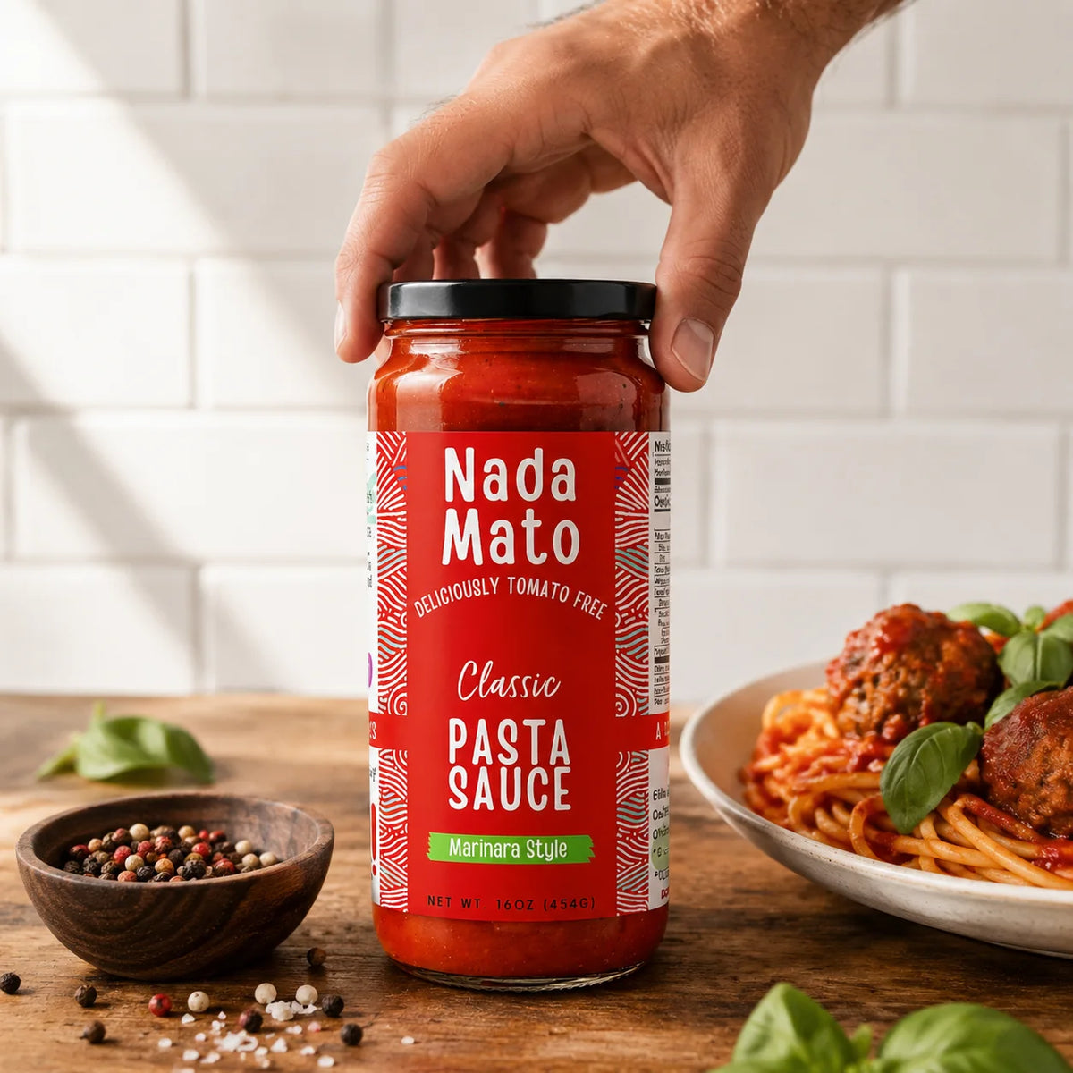 AIP Meatballs with Nada Mato Marinara Sauce from the Nada Mato kitchen